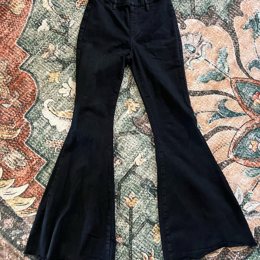 Black Judy Blue Flared Jeans